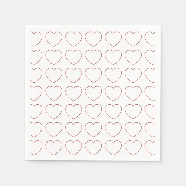 Pappersservett - Trådbundna hörn på rader (Framsidan)