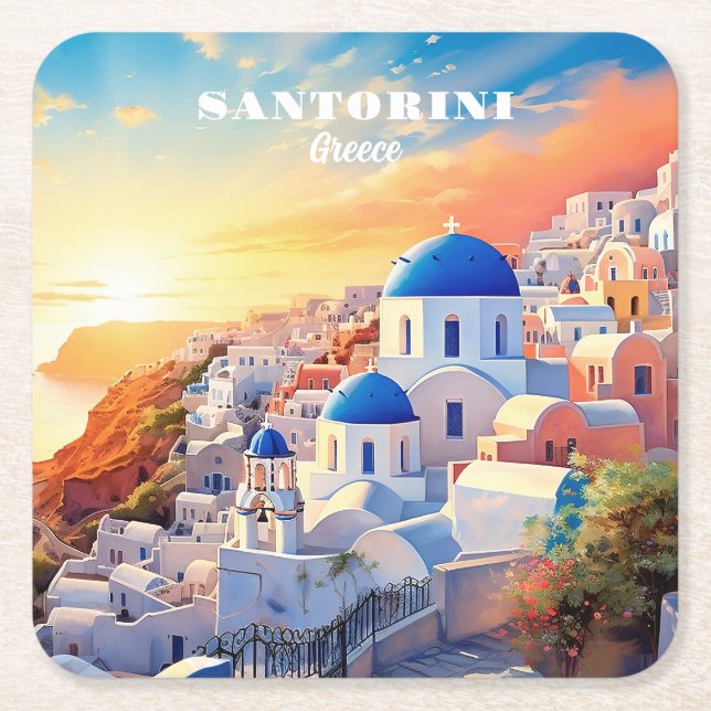 Pappersservett Underlägg Papper Kvadrat (Framsidan)