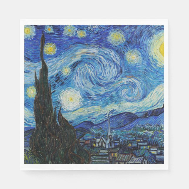 PAPPERSSERVETT: VAN GOGH : STARRY NIGHT PAPPERSSERVETT (Framsidan)