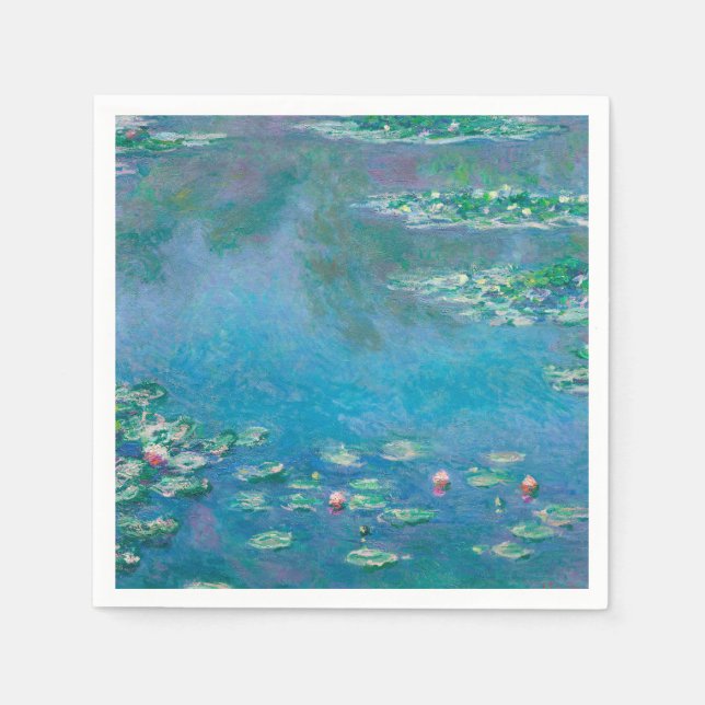 PAPPERSSERVETT: "VATTENLISER" PER MONET PAPPERSSERVETT (Framsidan)