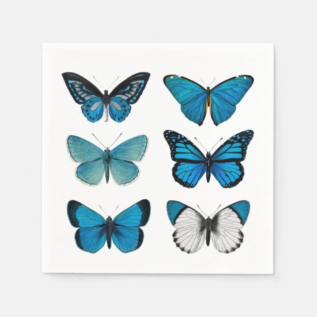 PAPPERSSERVETT: VINTAGE BUTTERFLIES PAPPERSSERVETT (Framsidan)