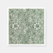 PAPPERSSERVETT: WILLIAM MORRIS: BLOMMIGT MARIGOLDS