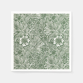 PAPPERSSERVETT: WILLIAM MORRIS: BLOMMIGT MARIGOLDS PAPPERSSERVETT