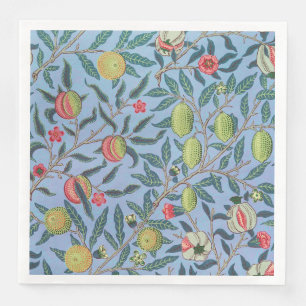 PAPPERSSERVETT: WILLIAM MORRIS : BLUE POMEGRANATES PAPPERSSERVETT