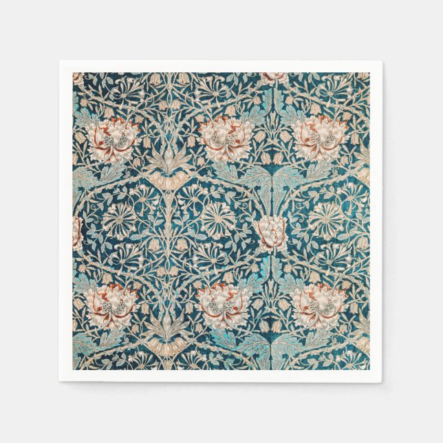 PAPPERSSERVETT: WILLIAM MORRIS : HONEYSUCKLE PAPPERSSERVETT (Framsidan)