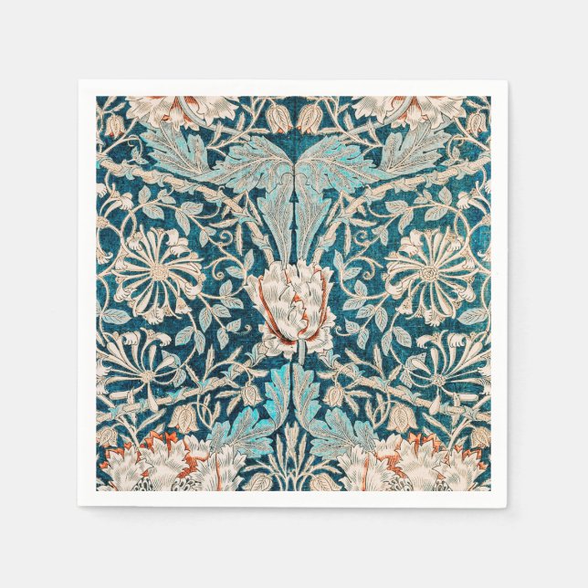 PAPPERSSERVETT: WILLIAM MORRIS : HONEYSUCKLE PAPPERSSERVETT (Framsidan)