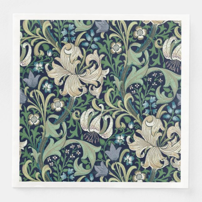 PAPPERSSERVETT: WILLIAM MORRIS : HONEYSUCKLE PAPPERSSERVETT (Framsida)