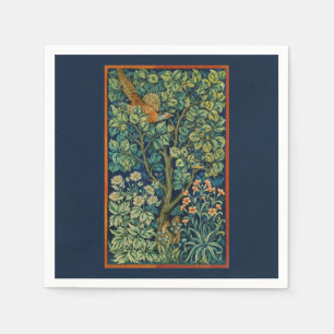 PAPPERSSERVETT: WILLIAM MORRIS : PHEASANT DESIGN PAPPERSSERVETT