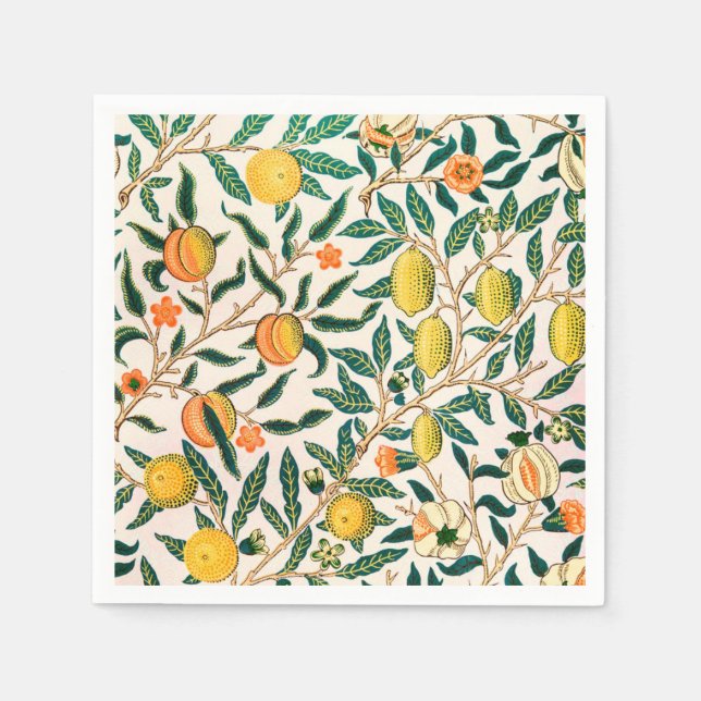 PAPPERSSERVETT: WILLIAM MORRIS : POMEGRANATES PAPPERSSERVETT (Framsidan)