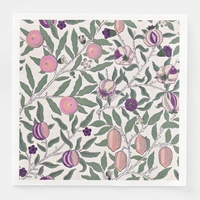 PAPPERSSERVETT: WILLIAM MORRIS:POMEGRANATES PAPPERSSERVETT (Framsida)