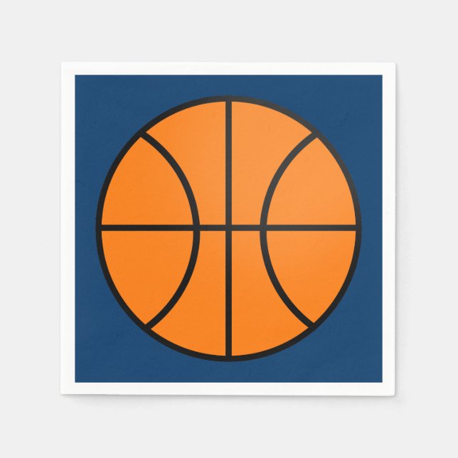 Pappersservetter för basketfödelsedagsfest (Framsidan)