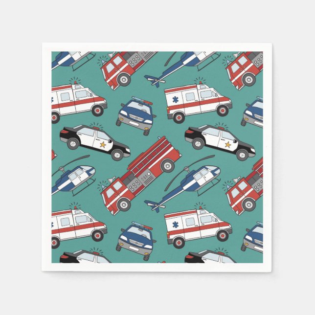 Pappersservetter för första insatspersonal (Framsidan)