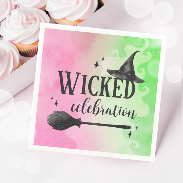 Pappersservetter för häxkalas (Wicked Witch Party Napkins)