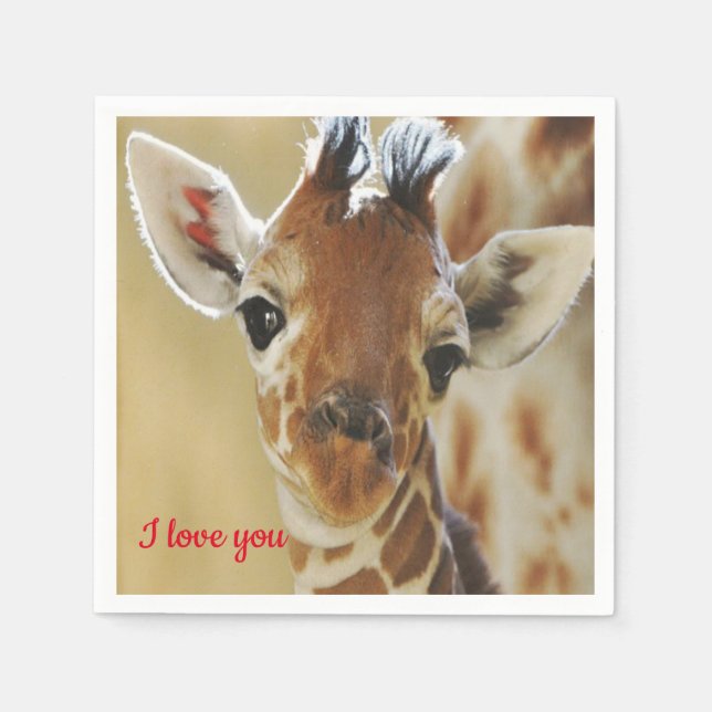 Pappersservetter Giraff (Framsidan)