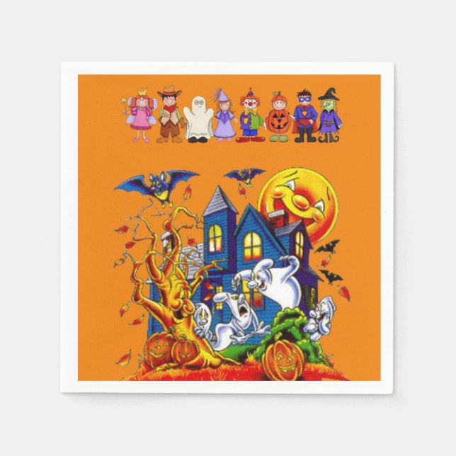 Pappersservetter Halloween (Framsidan)