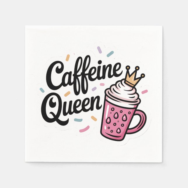 Pappersservetter kaffedrottning (Framsidan)