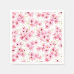 Pappersservetter med blommande mönster