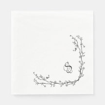 Pappersservetter med monogram