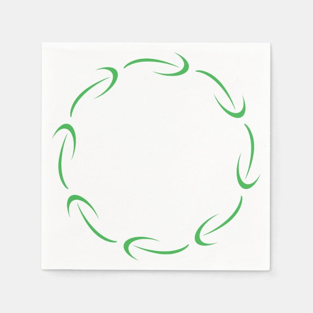 Pappersservetter med pilram (Framsidan)