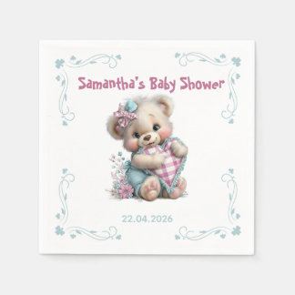 Pappersservetter Teddybjörn Baby Shower