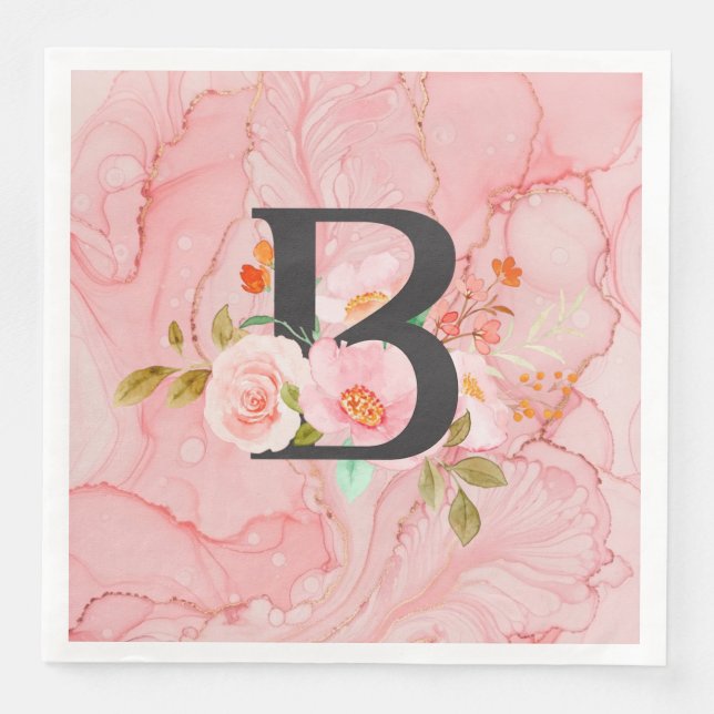 Pappersservetter till middag Letter B (Framsida)