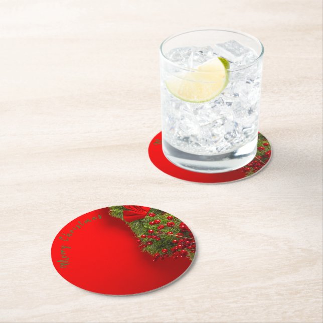 Pappersunderlägg jul underlägg papper rund (Insitu)