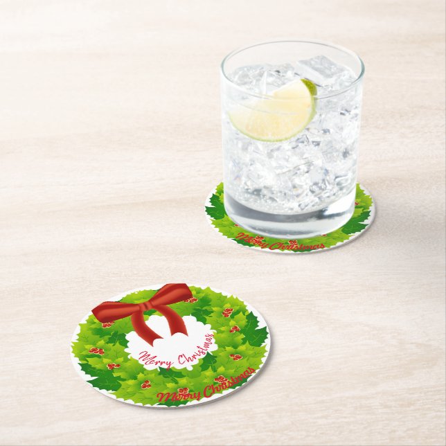 Pappersunderlägg jul underlägg papper rund (Insitu)