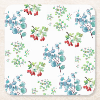 Pappersunderlägg med blomsterdesign underlägg papper kvadrat