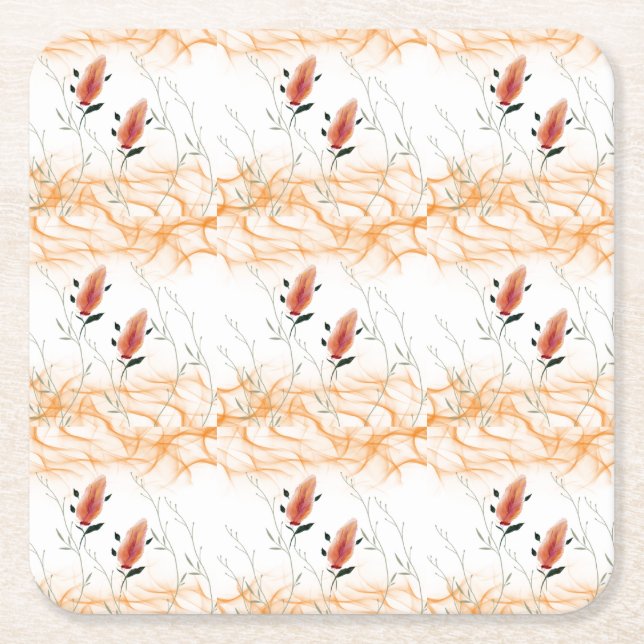 Pappersunderlägg Underlägg Papper Kvadrat (Framsidan)