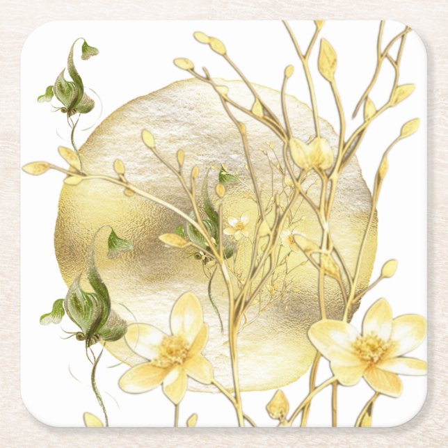 Pappersunderlägg Underlägg Papper Kvadrat (Framsidan)