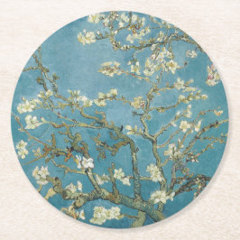 Pappersunderlägg: VAN GOGH : ALMOND BLOMMAR  Underlägg Papper Rund