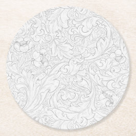 Pappersunderlägg: WILLIAM MORRIS : BLOMMIGTENS KON Underlägg Papper Rund