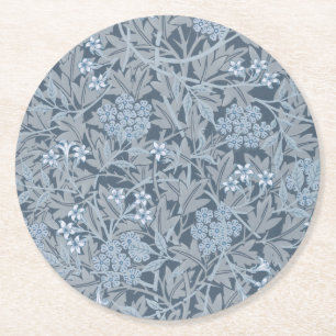 Pappersunderlägg: WILLIAM MORRIS : JASMINE Underlägg Papper Rund