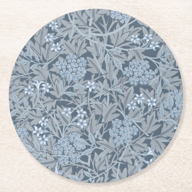 Pappersunderlägg: WILLIAM MORRIS : JASMINE Underlägg Papper Rund (Framsidan)
