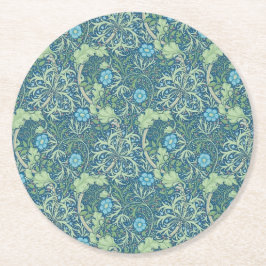 Pappersunderlägg: WILLIAM MORRIS : SJÖGRÄS Underlägg Papper Rund