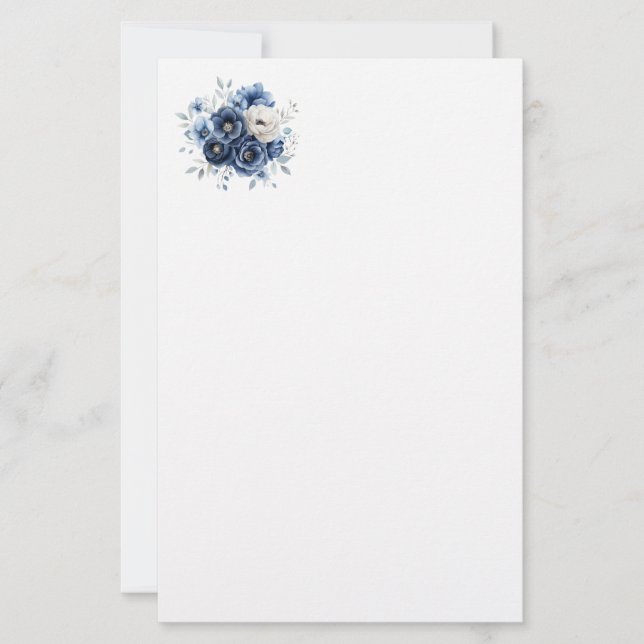 Pappersvaror Blommönster Brevpapper (Framsida)