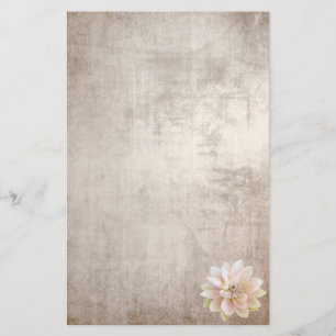 Pappersvaror Gammalt papper Rosa Lotusblomma
