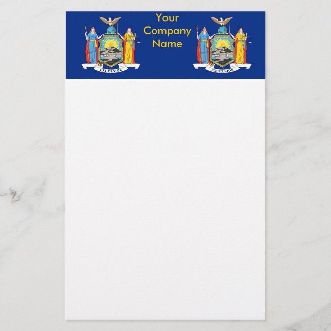 Pappersvaror med flaggan från New York Brevpapper (Framsida)