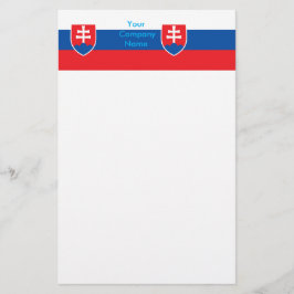 Pappersvaror med Slovakiens flagga Brevpapper