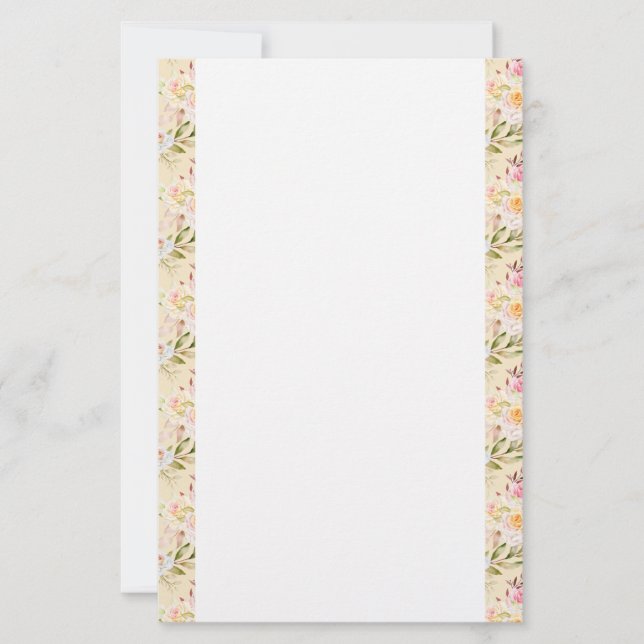 Pappersvaror Papper-Gul ros Brevpapper (Framsida)