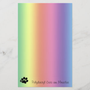 Pappersvaror - RegnbågPolydactylkateter är Miracle Brevpapper