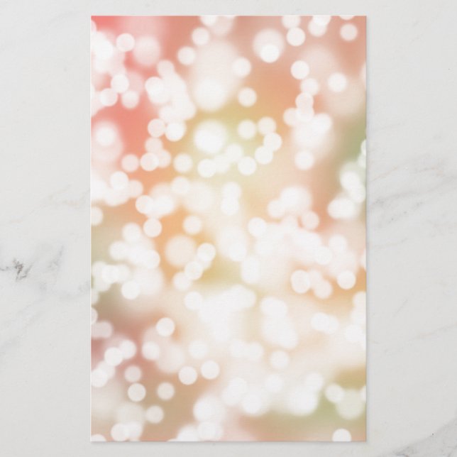 Pappersvaror vacker blek fersk bokeh-bakgrund brevpapper (Framsida)