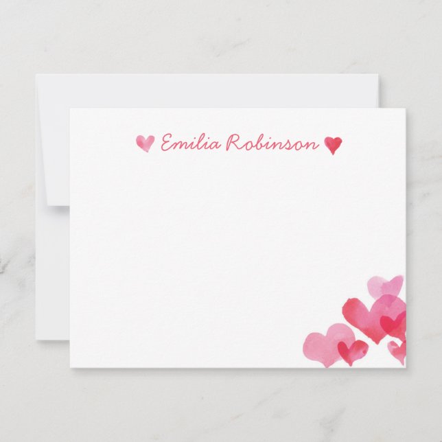 Pappersvarus för flickor anteckningskort (Framsida)