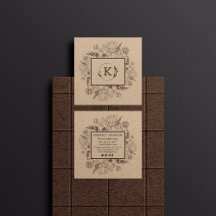 Pappert Affärskort av modern botanisk kraft