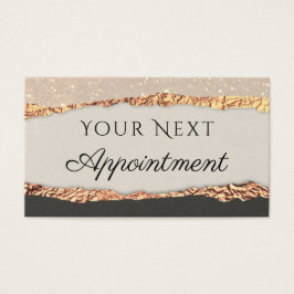 pappert avtalskort för svart shimmer i guld visitkort