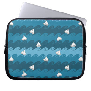 Pappert fartygmönster laptop sleeve