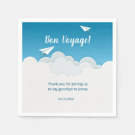 Pappert flygplan i Himlar som går ut Party Pappersservett