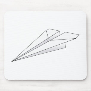 Pappert flygplan musmatta