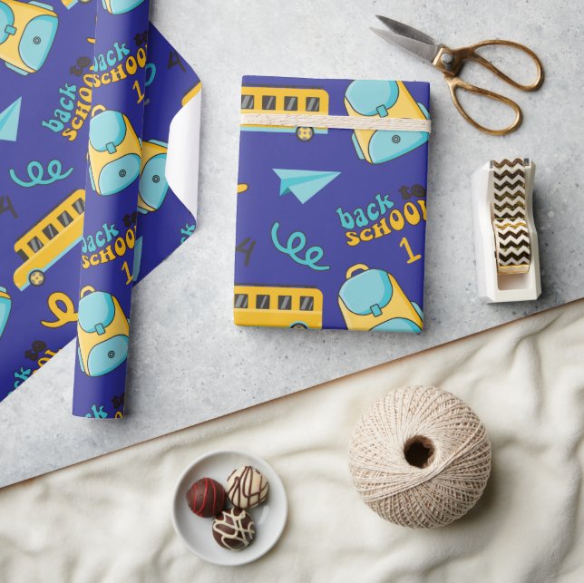 Pappert flygplan, säck, Buss: Papper för sömlös av Presentpapper (Hantverk)