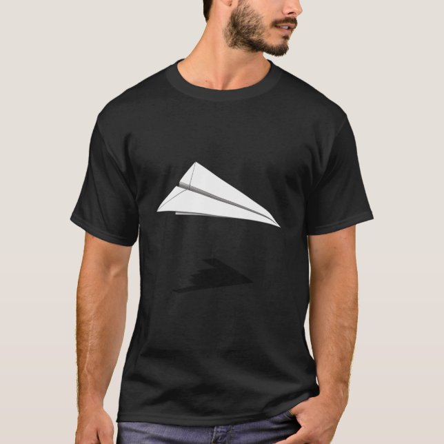 Pappert flygplan, skugga B-2-bomber T Shirt (Framsida)